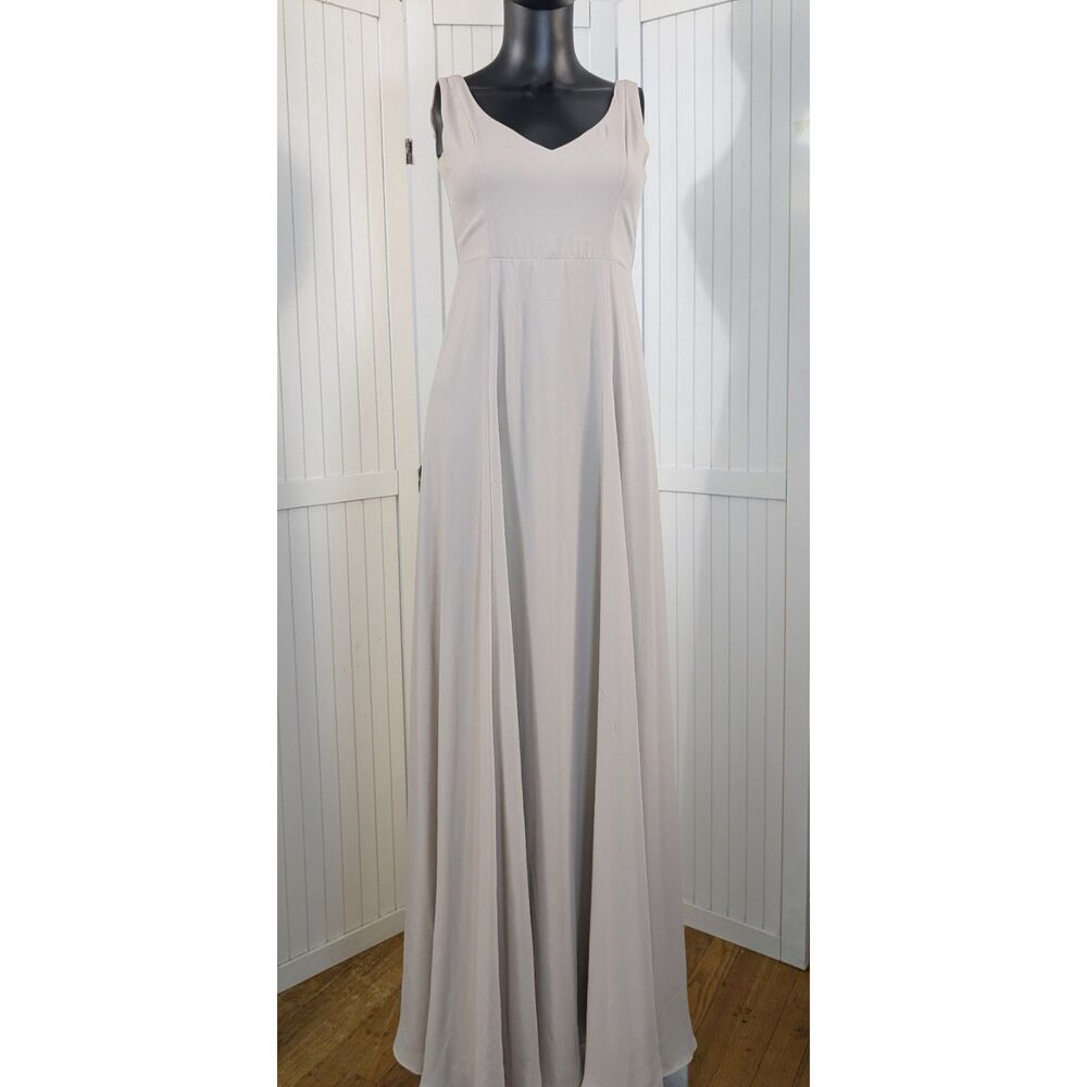 Show Me Your Mumu Blush Maxi Dress Small Sweetheart Neck Deep V Back Bridesmaid